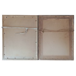 Conjunto de 2 pinturas antigas aquarelas paisagens natureza assinada E.Bodman 1919