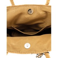 Natural rope paper bag, round handle