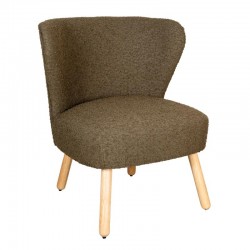 Woonkamerfauteuil in groen geverfde loopback