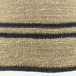 Natuurlijke zeevaartlamp en zwarte tressing - Ambachtelijke elegantie en bohemien voor uw interieurverlichting