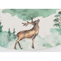 Lot de 6 sets de table en plastique vinyle, décor forêt