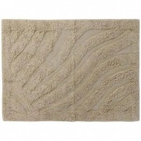 Bomuldsbademåtte, blød brusemåtte, badeværelsesmåtte 80x50x0,5 cm