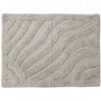 Bomuldsbademåtte, blød brusemåtte, badeværelsesmåtte 80x50x0,5 cm
