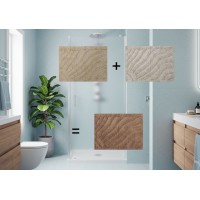Alfombra de Baño de Algodón, Alfombra de Ducha Suave, Alfombra de Baño 80x50x0,5 cm