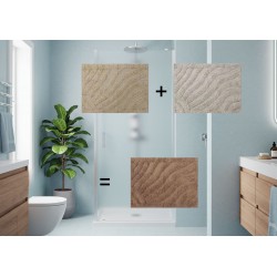 Alfombra de Baño de Algodón, Alfombra de Ducha Suave, Alfombra de Baño 80x50x0,5 cm
