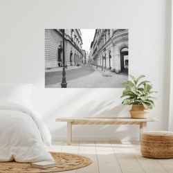 Poster Poster wall, printing black and white photography, urban street view historic buildings, architecture, urban