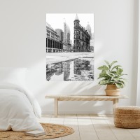 Poster Poster wall, printing black and white photography, gooderham building in Toronto