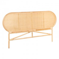 Testa di letto in rattan naturale, per letto 2 persone 140 cm