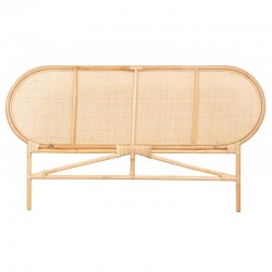 Testa di letto in rattan naturale, per letto 2 persone 140 cm
