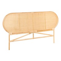Testa del letto in rattan naturale, per letto 2 persone 160 cm