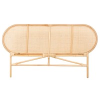 Testa del letto in rattan naturale, per letto 2 persone 160 cm