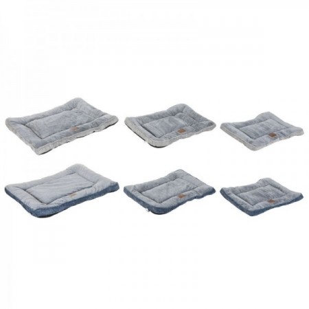 Bed for pets home mind blue gray light gray 85 x 70 x 8 cm 2 units