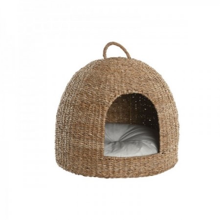 Domestic animal bed Home natural spirit natural fiber 49 x 49 x 48 cm