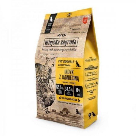 Nourriture WIEJSKA ZAGRODA Turkey with lamb M Dinde 9 kg