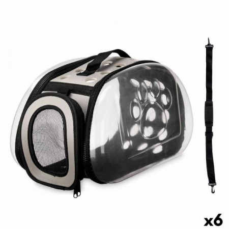 Plástico cinza de mascow de gaiola de transporte 374 x 22 cm (6 unidades)