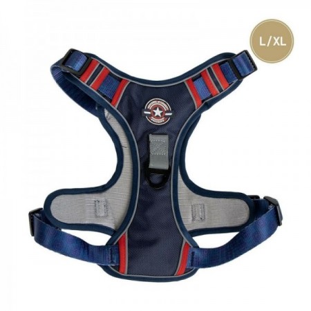 Dark blue marvel dog harness L / XL
