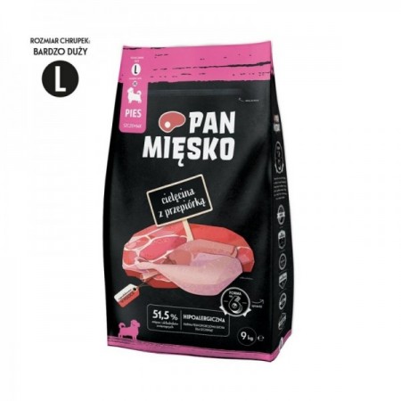 Comida pan mięsko l bezerro 9 kg