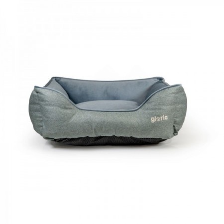 Lit pour chien Gloria Cadaqués Bleu 80 x 65 cm Rectangulaire