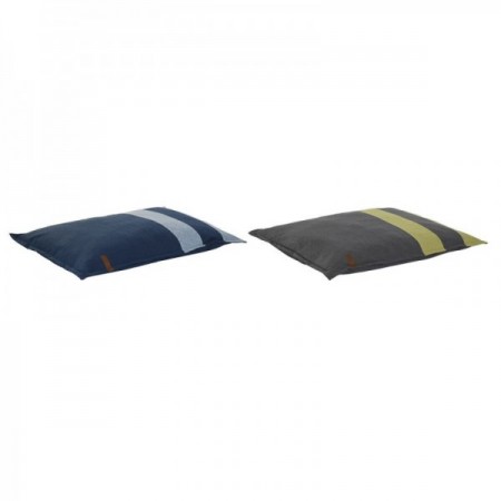 Lit pour animal domestique DKD Home Decor 90 x 10 x 70 cm 90 x 70 x 10 cm Gris Bleu 2 Unités