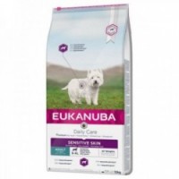 Lebensmittel Eukanuba Tägliche Pflege empfindliche Haut Erwachsene Fische 12 kg