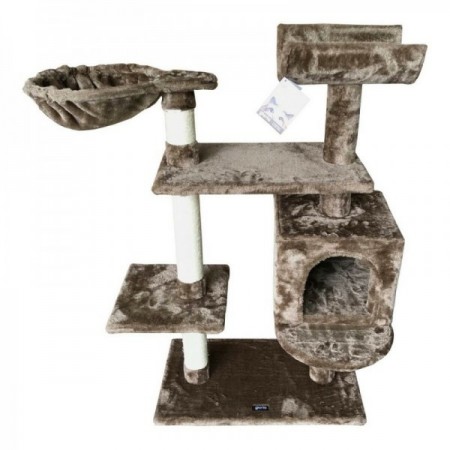 Gloria Jarama Cats Raschietto marrone albero di carta sisal in legno (35 x 100 x 60 cm)