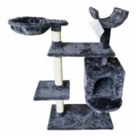 Gloria Jarama Cats Scraper Gray Wood Sisal Paper Tree (35 x 100 x 60 cm)