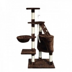 Gloria Cat Tree 55 x 40 x 120 cm Brown Wood Paper Sisal