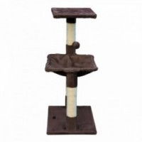 Gloria chat tree 36 x 50 x 83 cm Brown wood sisal steel