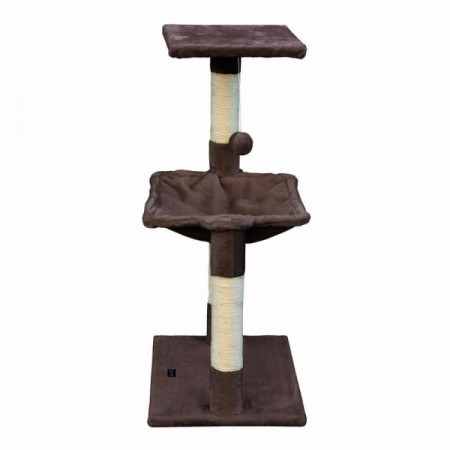 Gloria chat tree 36 x 50 x 83 cm Brown wood sisal steel