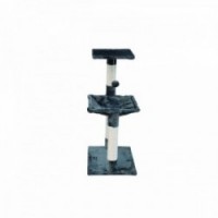 Gloria chat tree 36 x 50 x 83 cm Gray wood sisal steel