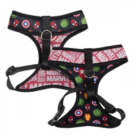 Red Reversible Marvel Dog Harness XS