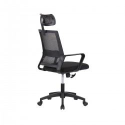Ergonomisk svart kontorsstol