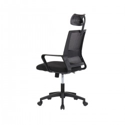 Ergonomisk svart kontorsstol
