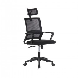 Ergonomisk svart kontorsstol
