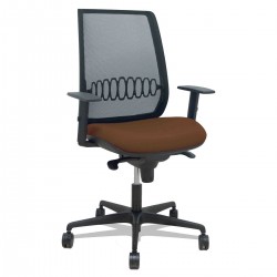 Silla de oficina marrón oscuro