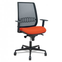 Silla de oficina naranja oscura