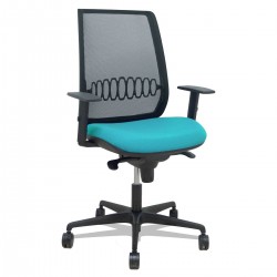 Turquoise bureaustoel
