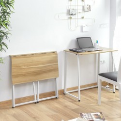 Oficina plegable, fácil de guardar, para espacio de trabajo pequeño