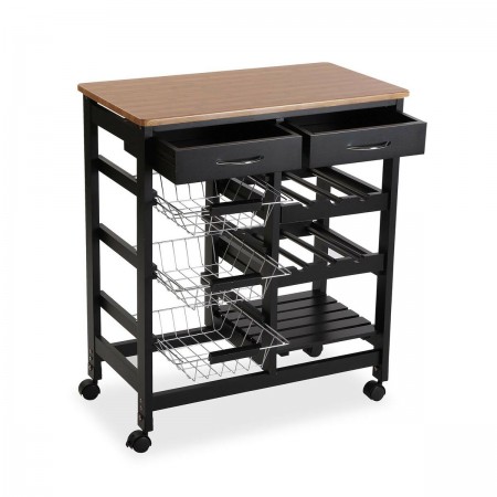 Kitchen Trolley Winner with black roulette 37 x 76 x 66 cm Kitchen Trolley Winner with black roulette 37 x 76 x 66 cm