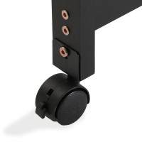Vincitore del carrello della cucina con roulette nera 37 x 76 x 66 cm