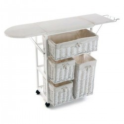 Tablero de pedidos de muebles Hierro de madera madera 4 cajones grandes almacenamiento (36 x 85 x 135 cm)