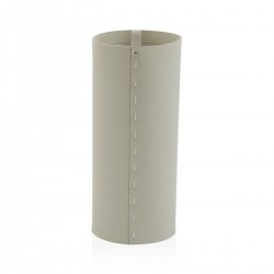 Umbrella Ornate Faux Leather Cream 20 x 48 x 20 cm