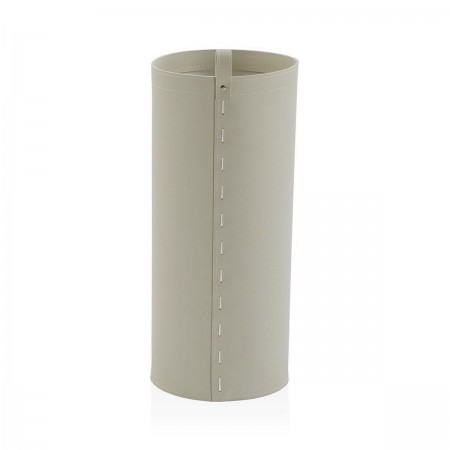 Umbrella Ornate Faux Leather Cream 20 x 48 x 20 cm Umbrella Ornate Faux Leather Cream 20 x 48 x 20 cm