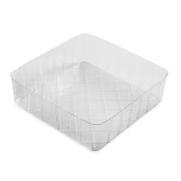 Tenedor de paraguas de cuero de piel sintética negro 15.5 x 48.5 x 15.5 cm