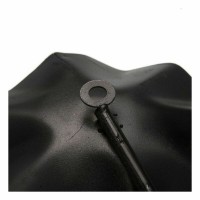 Decorazione murale in metallo dorato (5,7 x 70,5 x 25,4 cm)