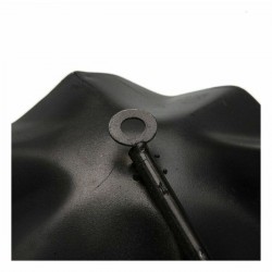Decorazione murale in metallo dorato (5,7 x 70,5 x 25,4 cm)