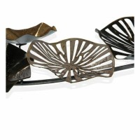 Decoración de la pared en metal de oro (5,7 x 70.5 x 25,4 cm)