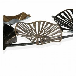 Wall decoration in gold metal (5.7 x 70.5 x 25.4 cm)