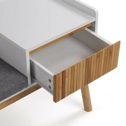 Toegangskast bankbank bamboe hout MDF 40 x 55 x 100 cm
