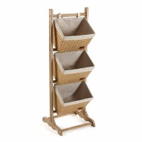 Shelf 3 Packed Baskets Bathroom Display
